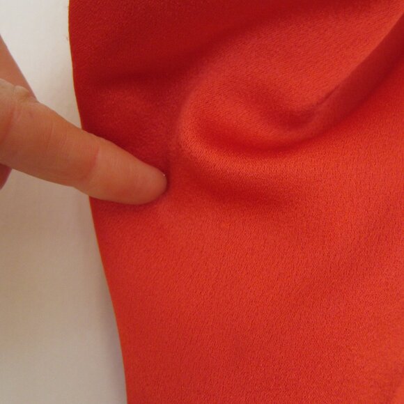 NWT Alice + Olivia Paulette Red Satin Dress One Shoulder Gown Poppy Size 12 - Picture 9 of 16